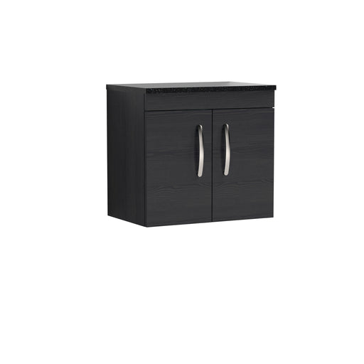 600mm Wall Hung Cabinet With Sparkling Black Worktop