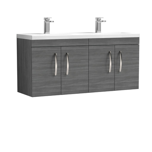 1200mm Wall Hung Cabinet With Double Ceramic Basin