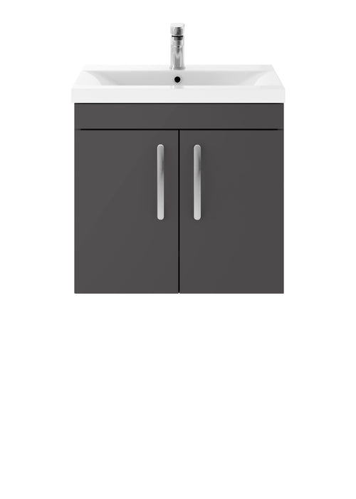 600mm Wall Hung Cabinet With Basin 1