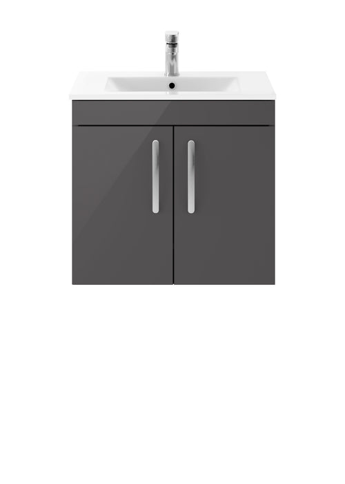 600mm Wall Hung Cabinet With Basin 2