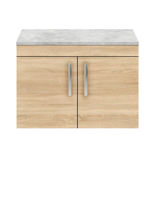 800mm Wall Hung Cabinet With Grey Worktop