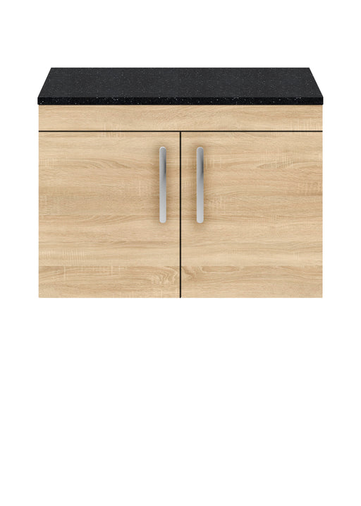 800mm Wall Hung Cabinet With Sparkling Black Worktop