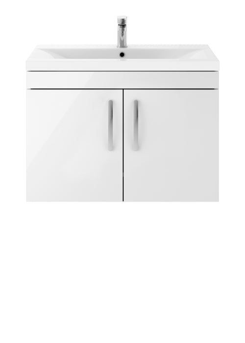 800mm Wall Hung Cabinet With Basin 1