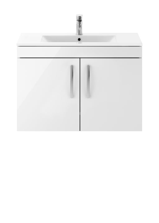 800mm Wall Hung Cabinet With Basin 2