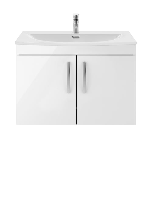 800mm Wall Hung Cabinet With Basin 4