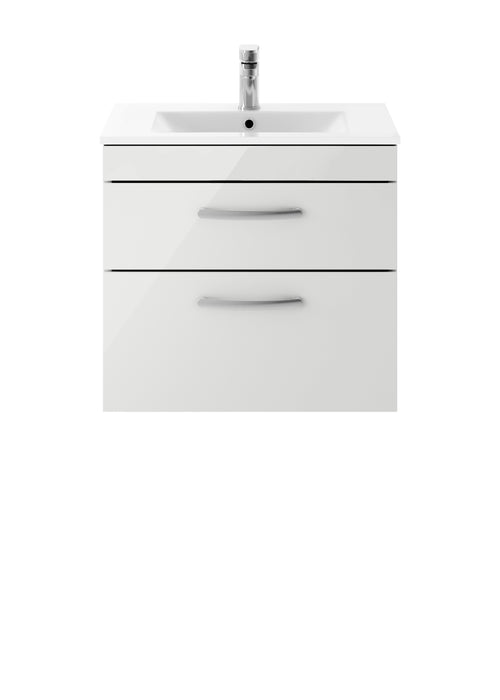 600mm Wall Hung Cabinet With Basin 2