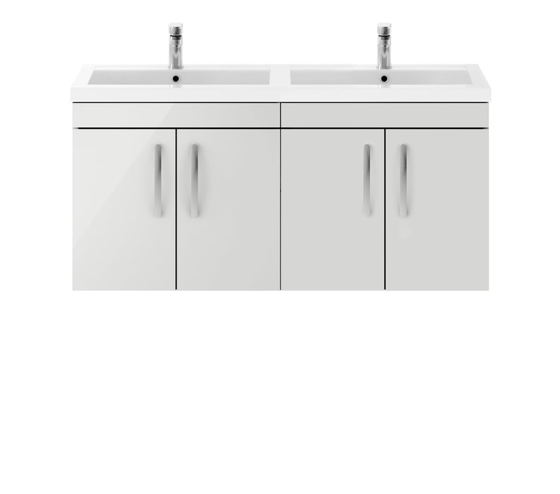 1200mm Wall Hung Cabinet With Double Basin