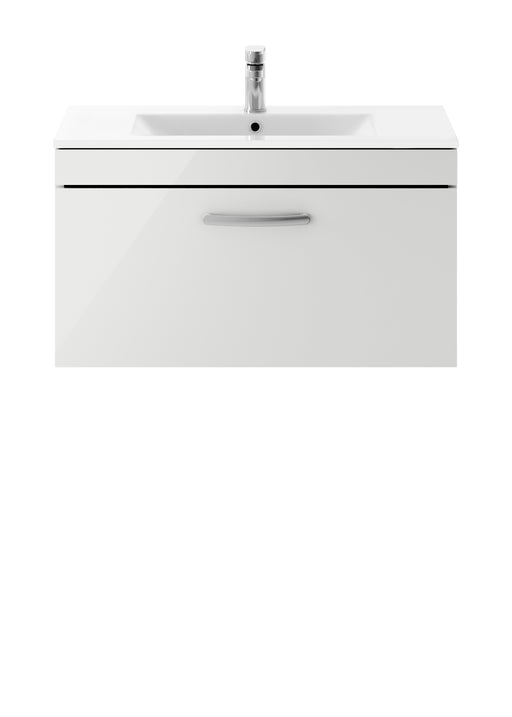 800mm Wall Hung Cabinet With Basin 2