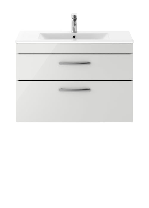 800mm Wall Hung Cabinet With Basin 2