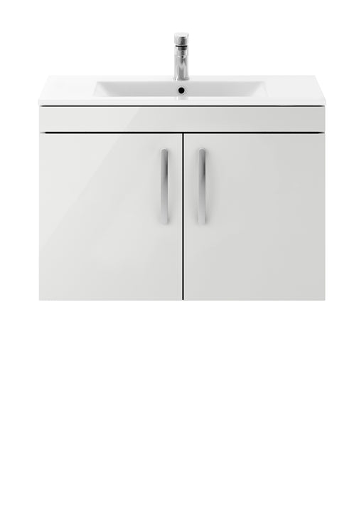 800mm Wall Hung Cabinet With Basin 2