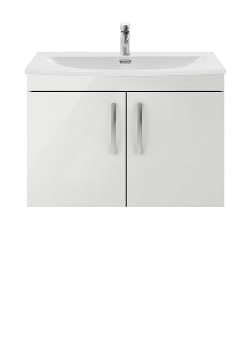 800mm Wall Hung Cabinet With Basin 4