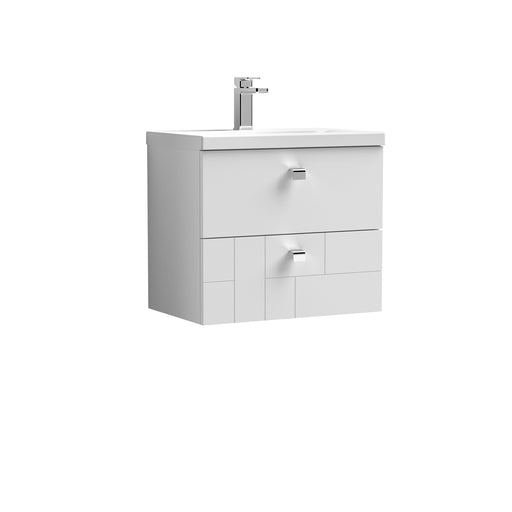 600mm Wall Hung 2-Drawer Vanity Unit & Basin 1