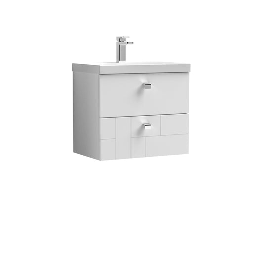 600mm Wall Hung 2-Drawer Vanity Unit & Basin 3