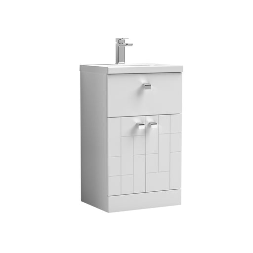 500mm Floor Standing 2-Door/Drawer Vanity Unit & Basin 1