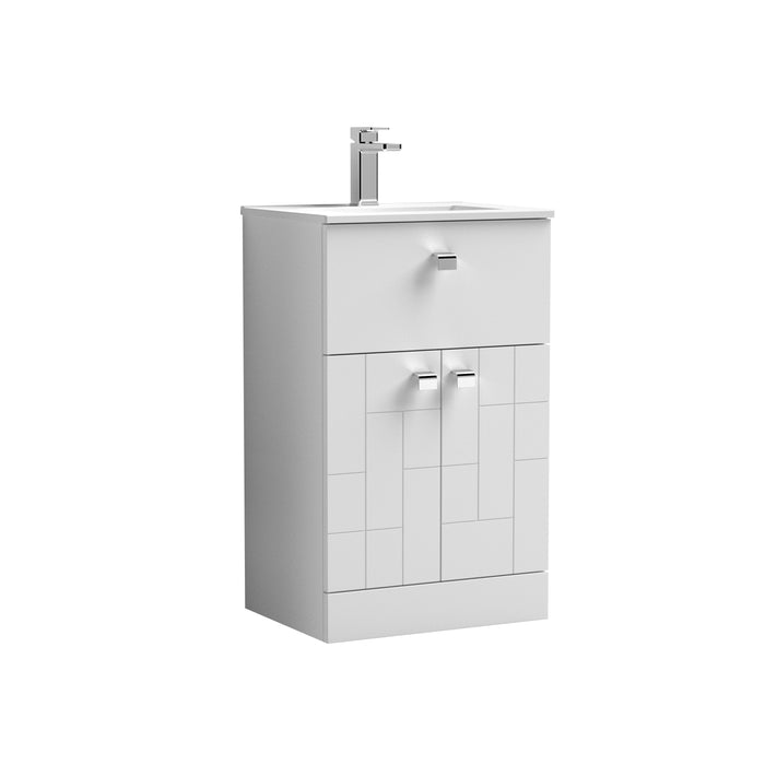 500mm Floor Standing 2-Door/Drawer Vanity Unit & Basin 2