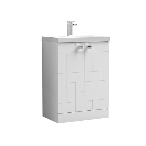 600mm Floor Standing 2-Door Vanity Unit & Basin 3