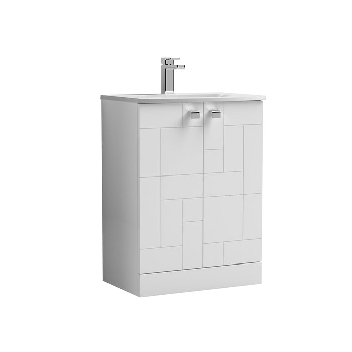 600mm Floor Standing 2-Door Vanity Unit & Basin 4