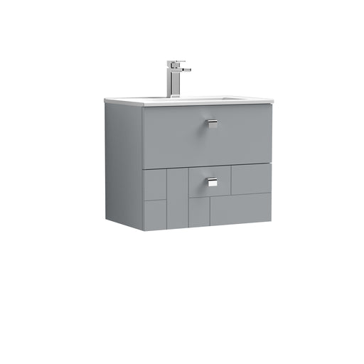 600mm Wall Hung 2-Drawer Vanity Unit & Basin 2