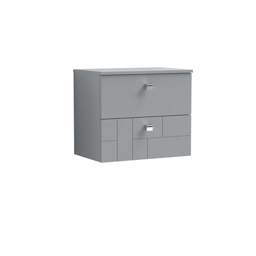 600mm Wall Hung 2-Drawer Vanity Unit & Worktop