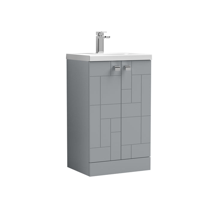 500mm Floor Standing 2-Door Vanity Unit & Basin 1