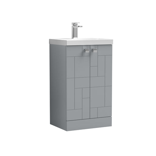 500mm Floor Standing 2-Door Vanity Unit & Basin 3