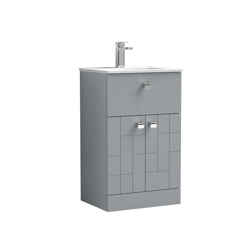 500mm Floor Standing 2-Door/Drawer Vanity Unit & Basin 2