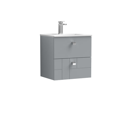 500mm Wall Hung 2-Drawer Vanity Unit & Basin 2