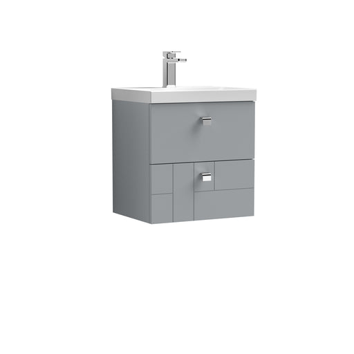 500mm Wall Hung 2-Drawer Vanity Unit & Basin 3