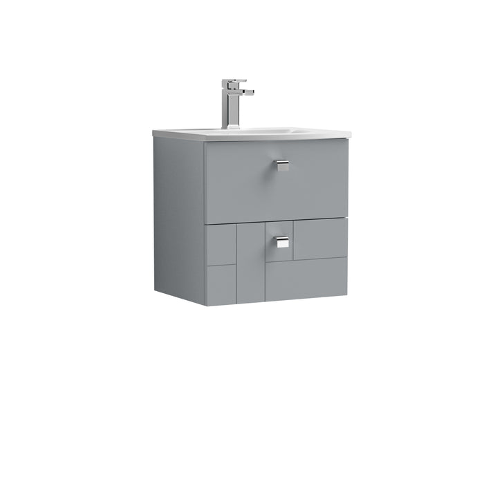 500mm Wall Hung 2-Drawer Vanity Unit & Basin 4