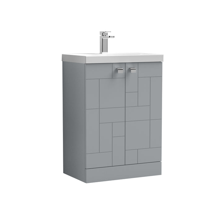 600mm Floor Standing 2-Door Vanity Unit & Basin 3