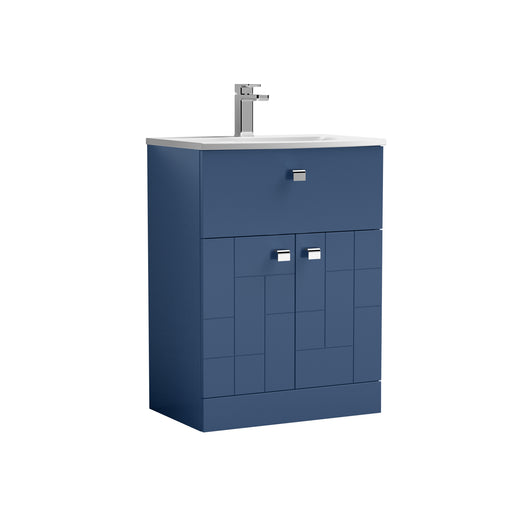 600mm Floor Standing 2-Door/Drawer Vanity Unit & Basin 4