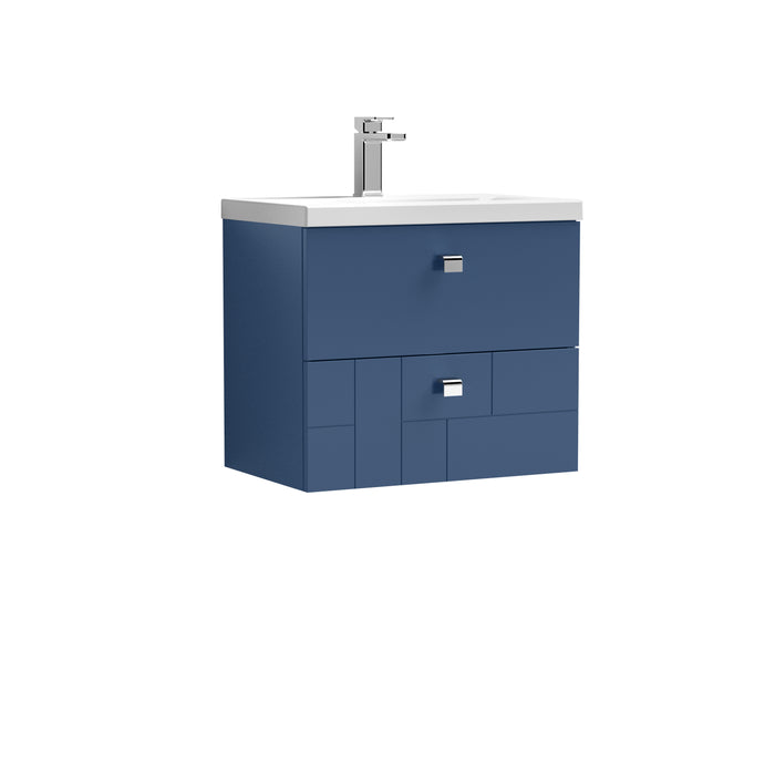 600mm Wall Hung 2-Drawer Vanity Unit & Basin 1