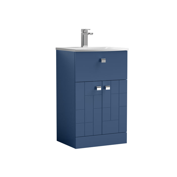 500mm Floor Standing 2-Door/Drawer Vanity Unit & Basin 4