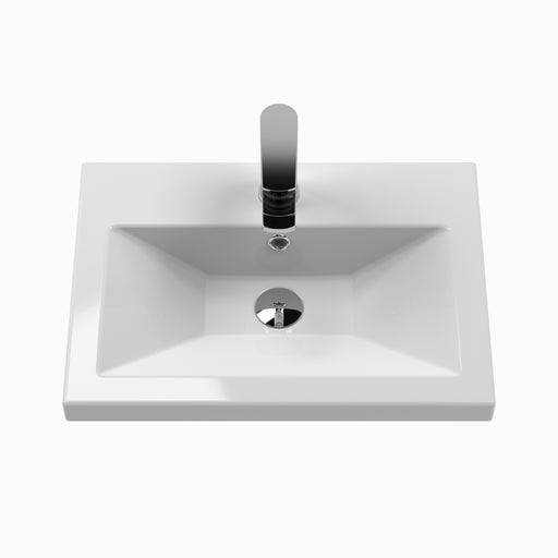 500mm Floor Standing 2-Door Vanity & Ceramic Basin