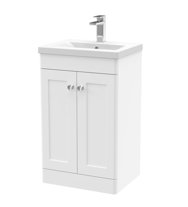 500mm Floor Standing 2 Door Vanity & Basin 1