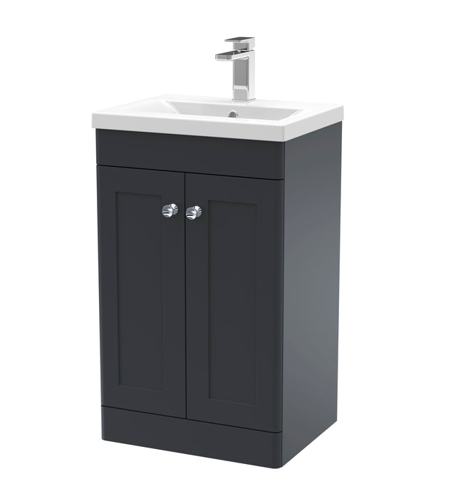 500mm Floor Standing 2 Door Vanity & Basin 1