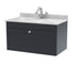 800mm Wall Hung 1 Drawer Vanity & Marble Top 1TH
