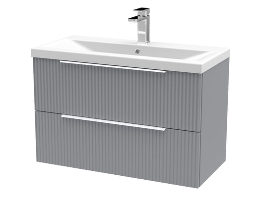 800mm Wall Hung 2 Drawer Vanity & Basin 1 Hudson Reed