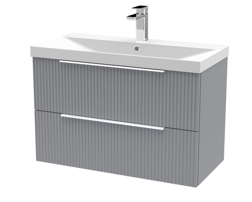 800mm Wall Hung 2 Drawer Vanity & Basin 3 Hudson Reed