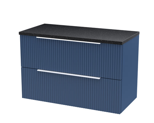 800mm Wall Hung 2 Drawer Vanity & Laminate Top Hudson Reed