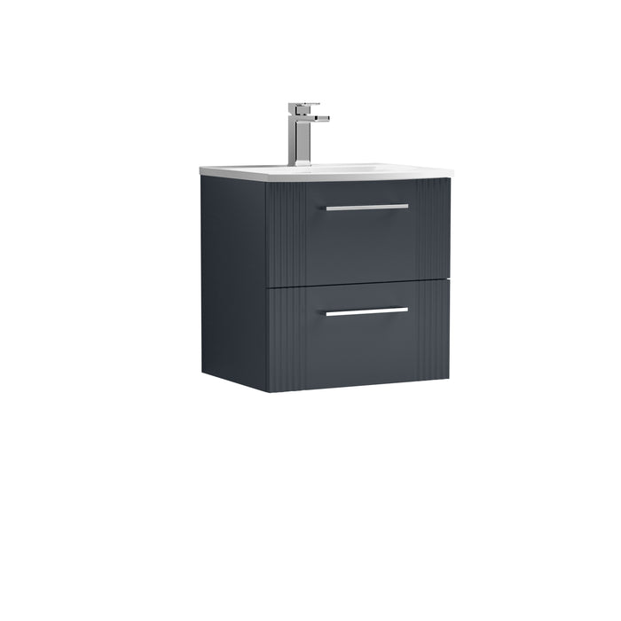 500mm Wall Hung 2 Drawer Vanity & Basin 4