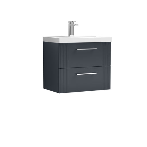 600mm Wall Hung 2 Drawer Vanity & Basin 1