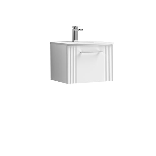 500mm Wall Hung Single Drawer Vanity & Basin 4