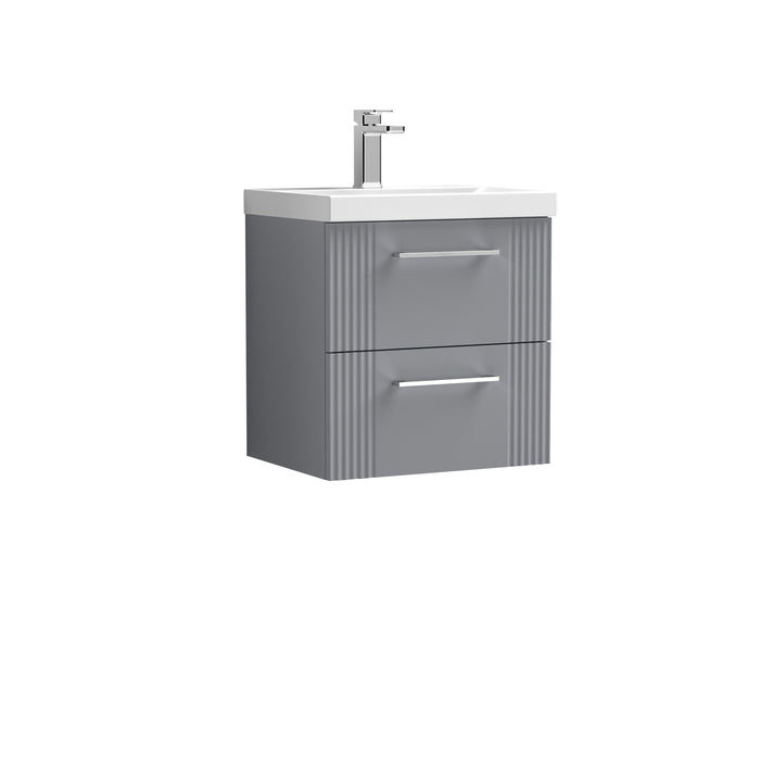 500mm Wall Hung 2 Drawer Vanity & Basin 1