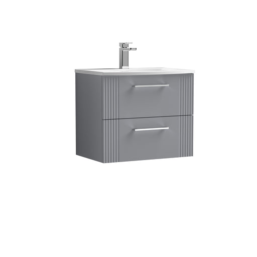 600mm Wall Hung 2 Drawer Vanity & Basin 4