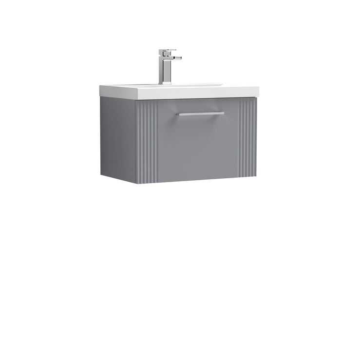 600mm Wall Hung Single Drawer Vanity & Basin 3