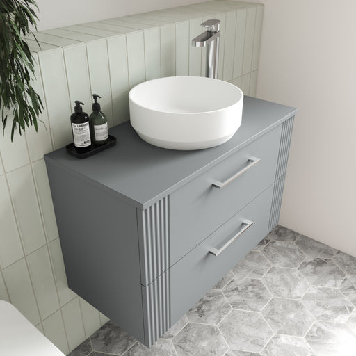 600mm Wall Hung Single Drawer Vanity & Worktop