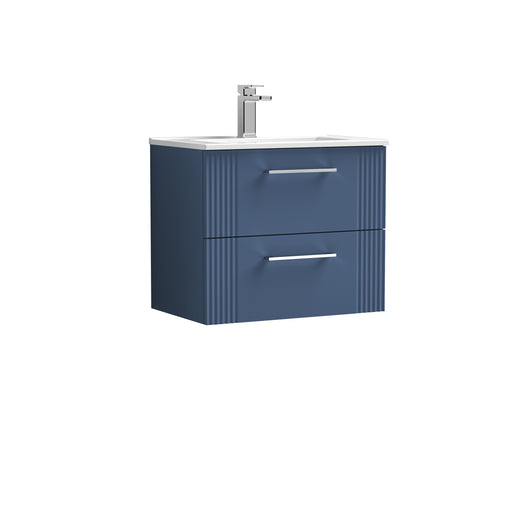 600mm Wall Hung 2 Drawer Vanity & Basin 2