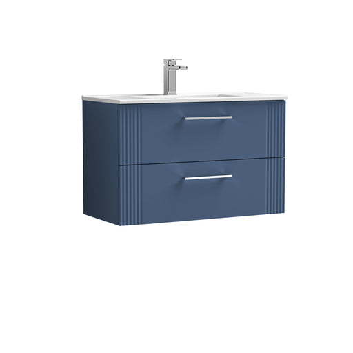 800mm Wall Hung 2 Drawer Vanity & Basin 2