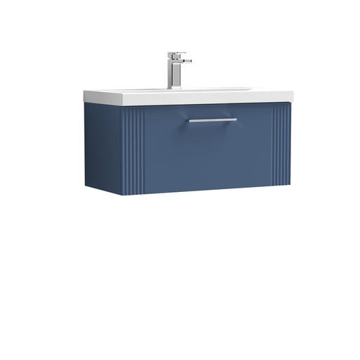 800mm Wall Hung Single Drawer Vanity & Basin 1